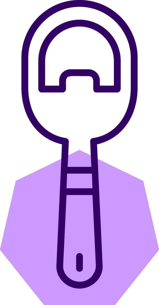 Bottle opener Outline Slip Style Icon vector