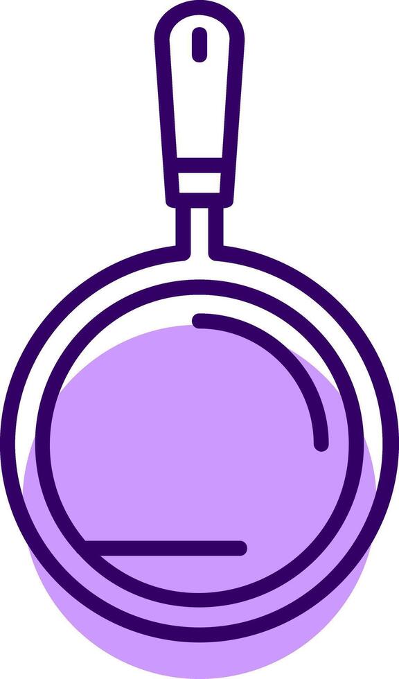 Pan Outline Slip Style Icon vector
