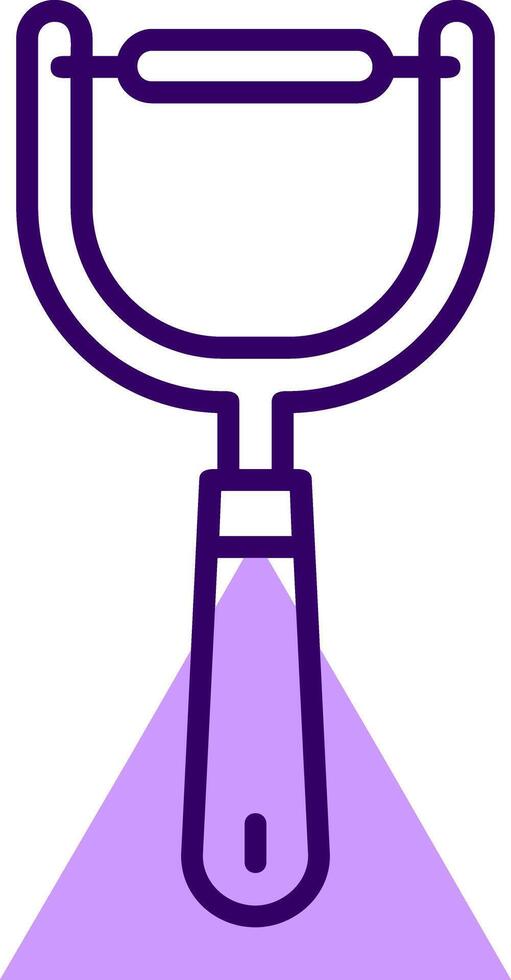 Peeler Outline Slip Style Icon vector