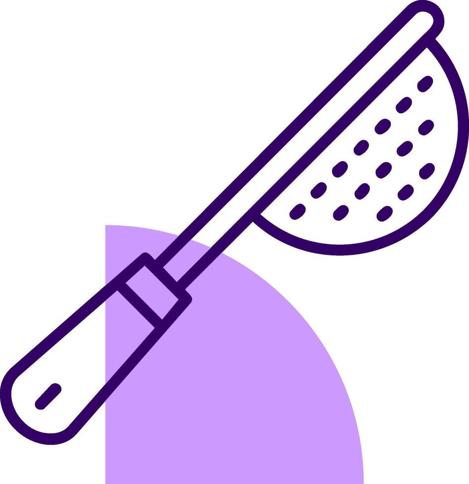 Sieve Outline Slip Style Icon vector
