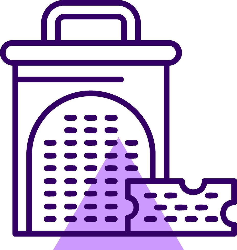 Cheese grater Outline Slip Style Icon vector