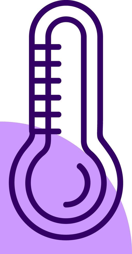 Thermometer Outline Slip Style Icon vector