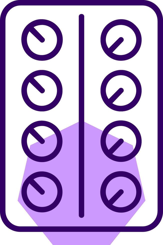 Pills Outline Slip Style Icon vector