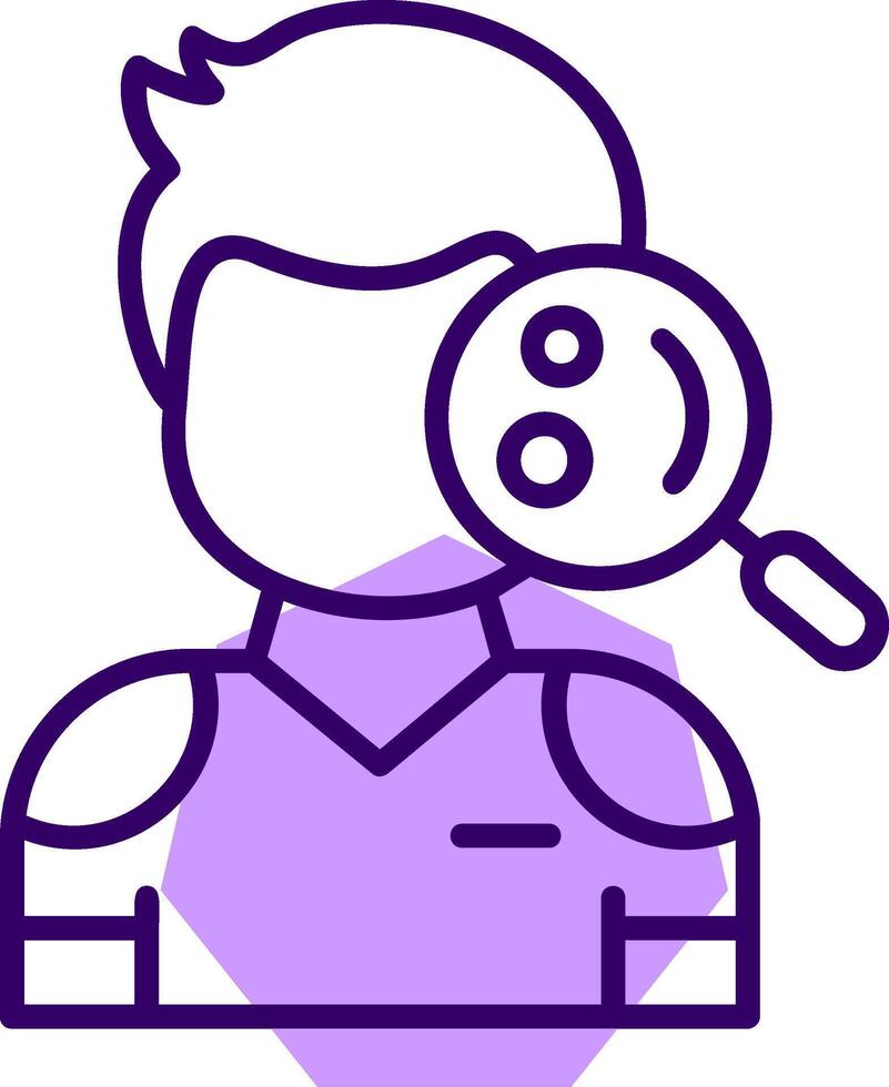 Man Skin Check Up Outline Slip Style Icon vector