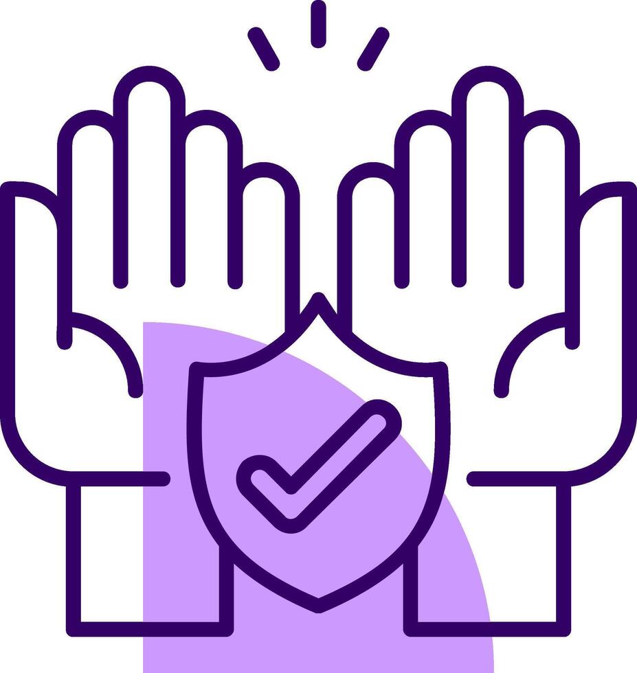 Safe Outline Slip Style Icon vector