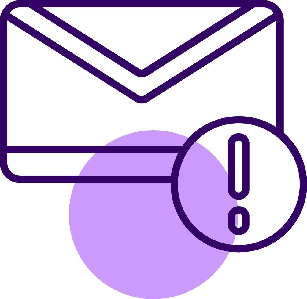 Email Outline Slip Style Icon vector