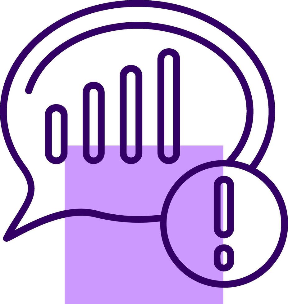Network signal Outline Slip Style Icon vector