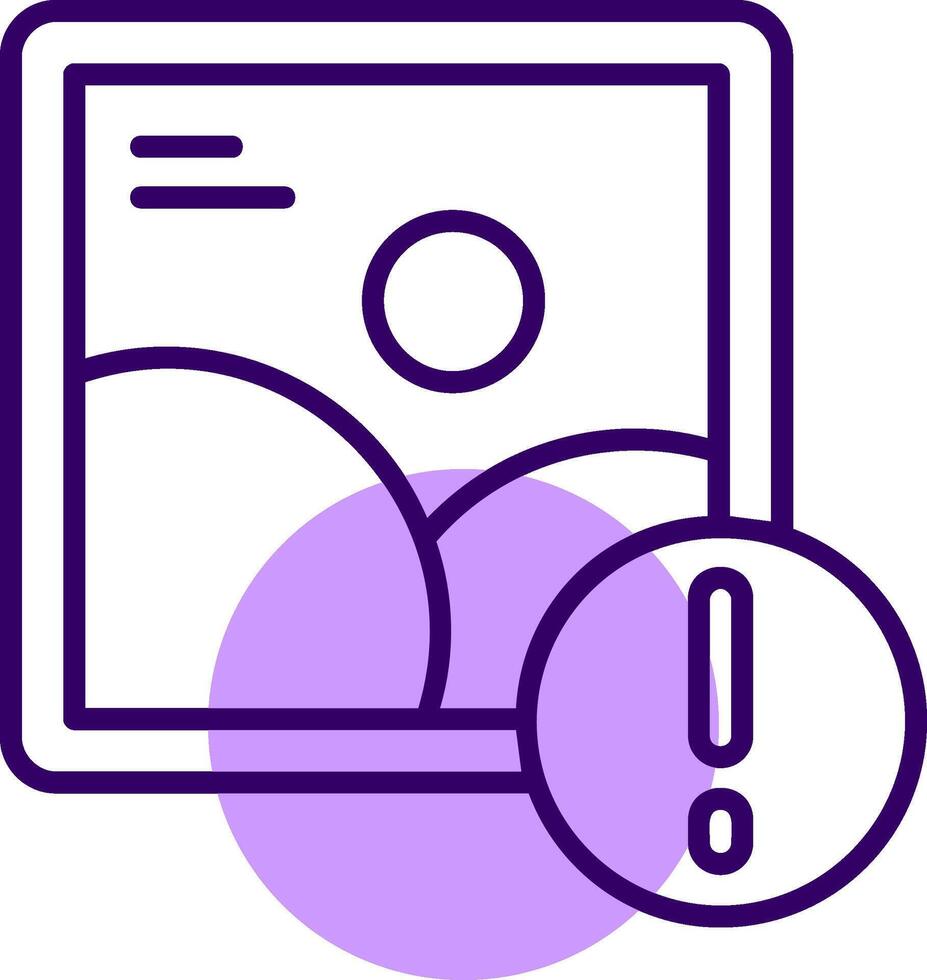 Photos Outline Slip Style Icon vector
