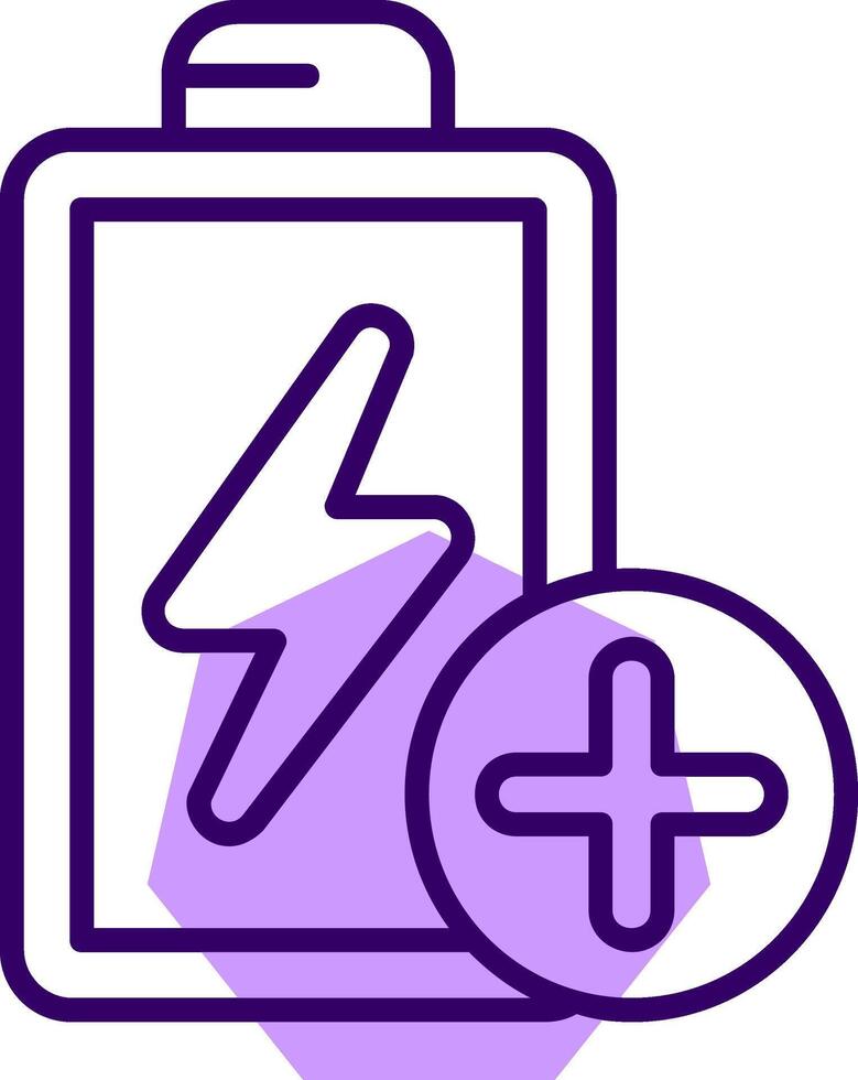 Battery saver Outline Slip Style Icon vector