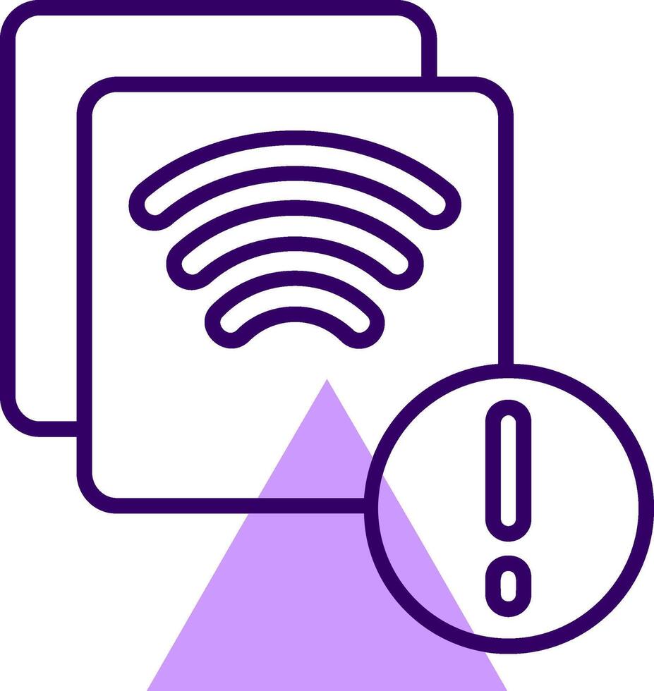 Screen mirroring Outline Slip Style Icon vector