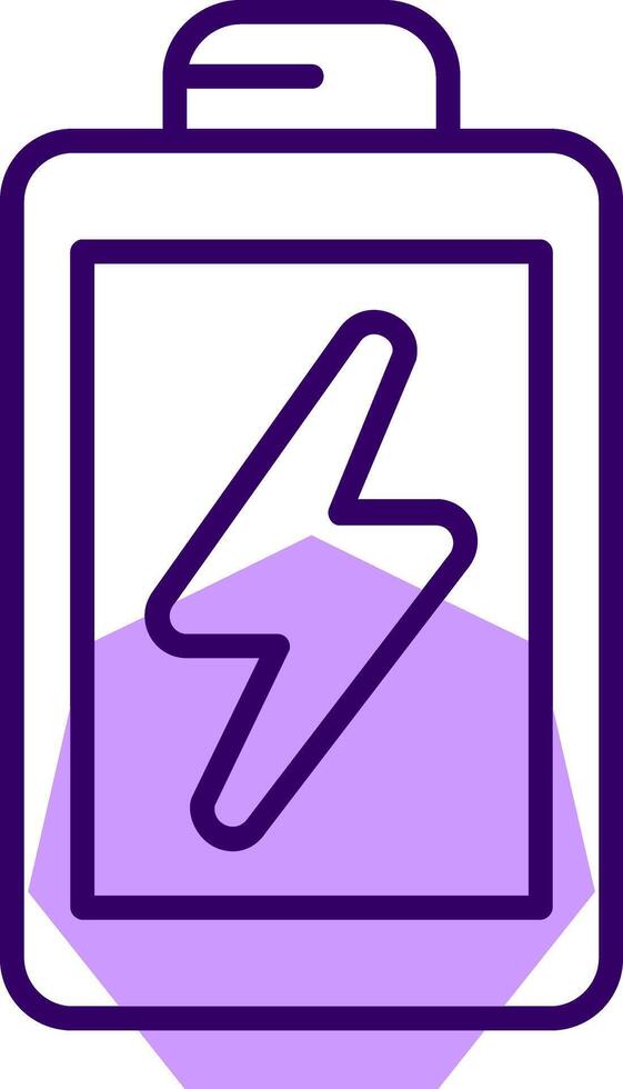 Battery saver Outline Slip Style Icon vector