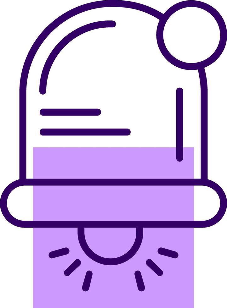Notification Outline Slip Style Icon vector