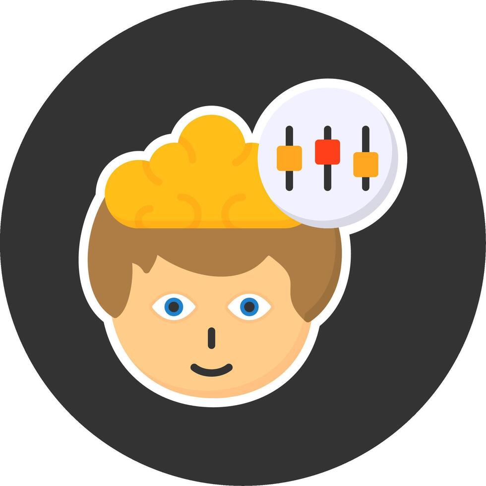 Setting Flat Grey Circle Style Icon vector