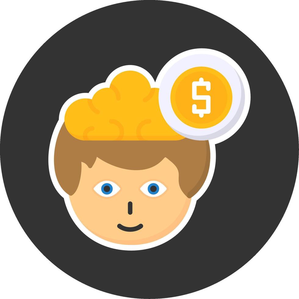Earnings Flat Grey Circle Style Icon vector