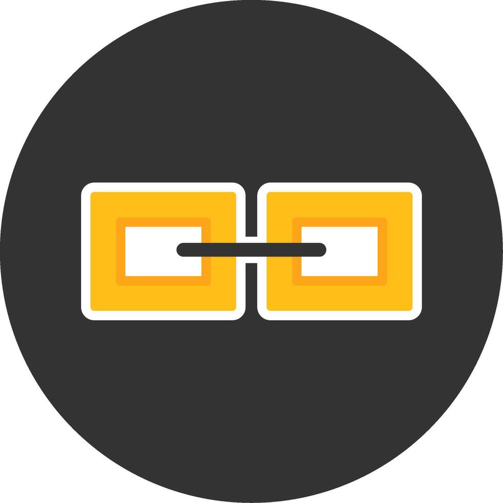 Link Flat Grey Circle Style Icon vector