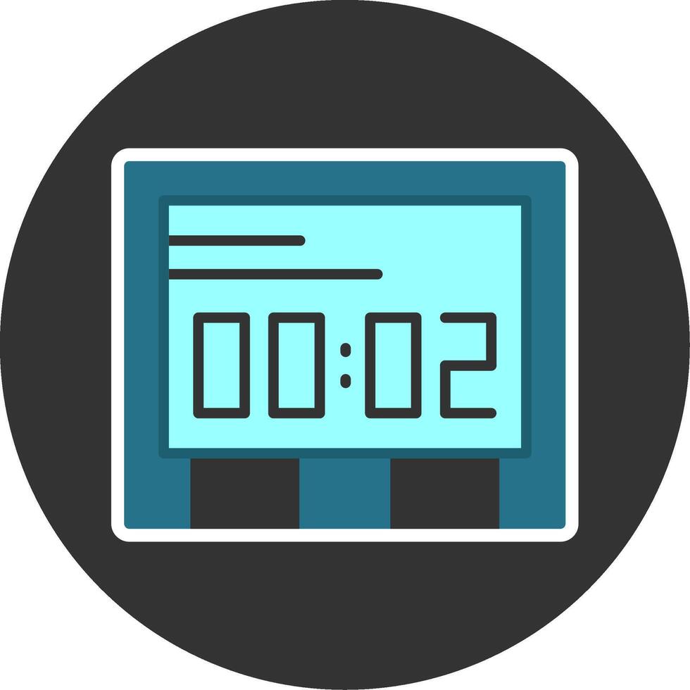 Clock Flat Grey Circle Style Icon vector