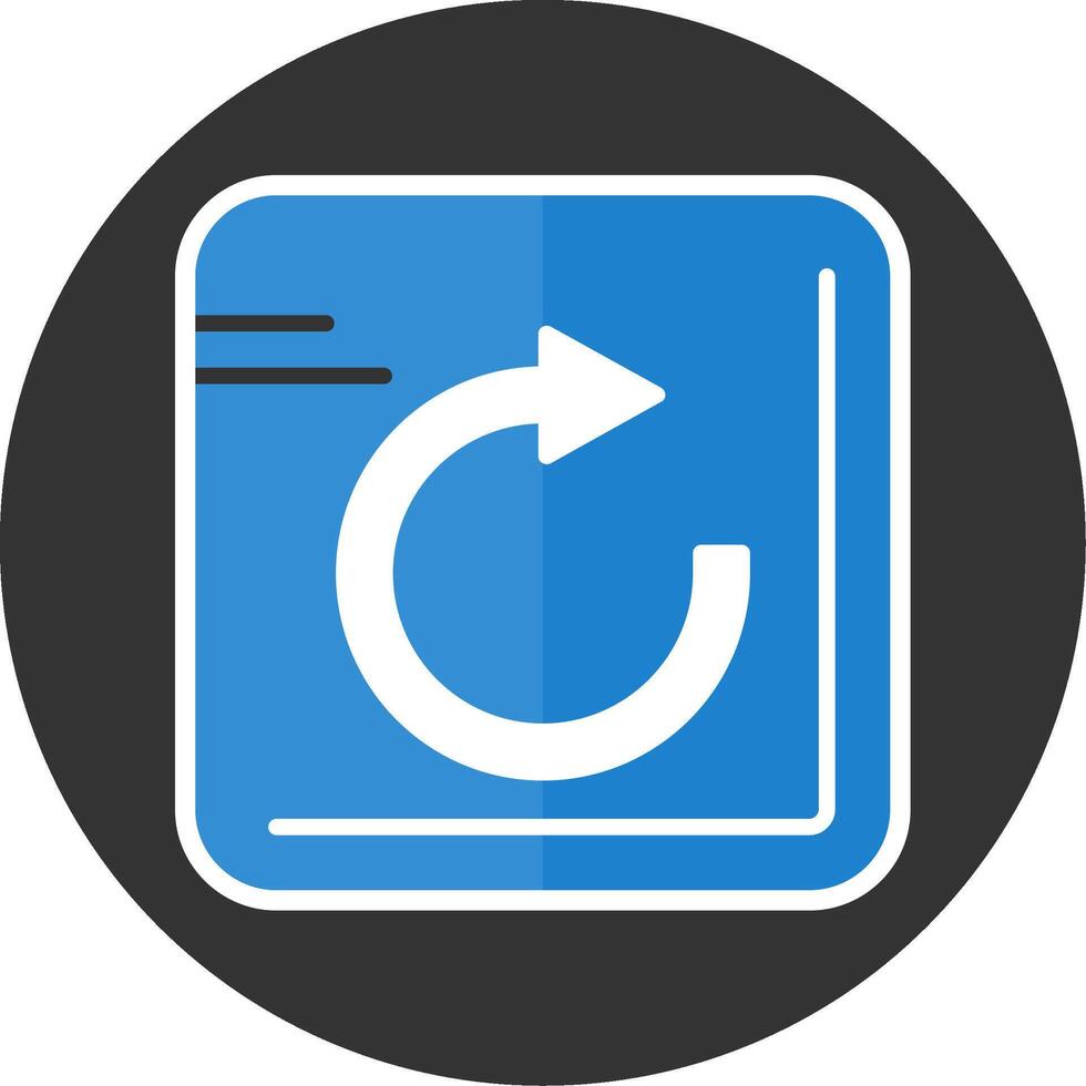 Undo Flat Grey Circle Style Icon vector