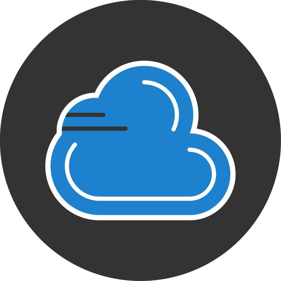Cloud Flat Grey Circle Style Icon vector