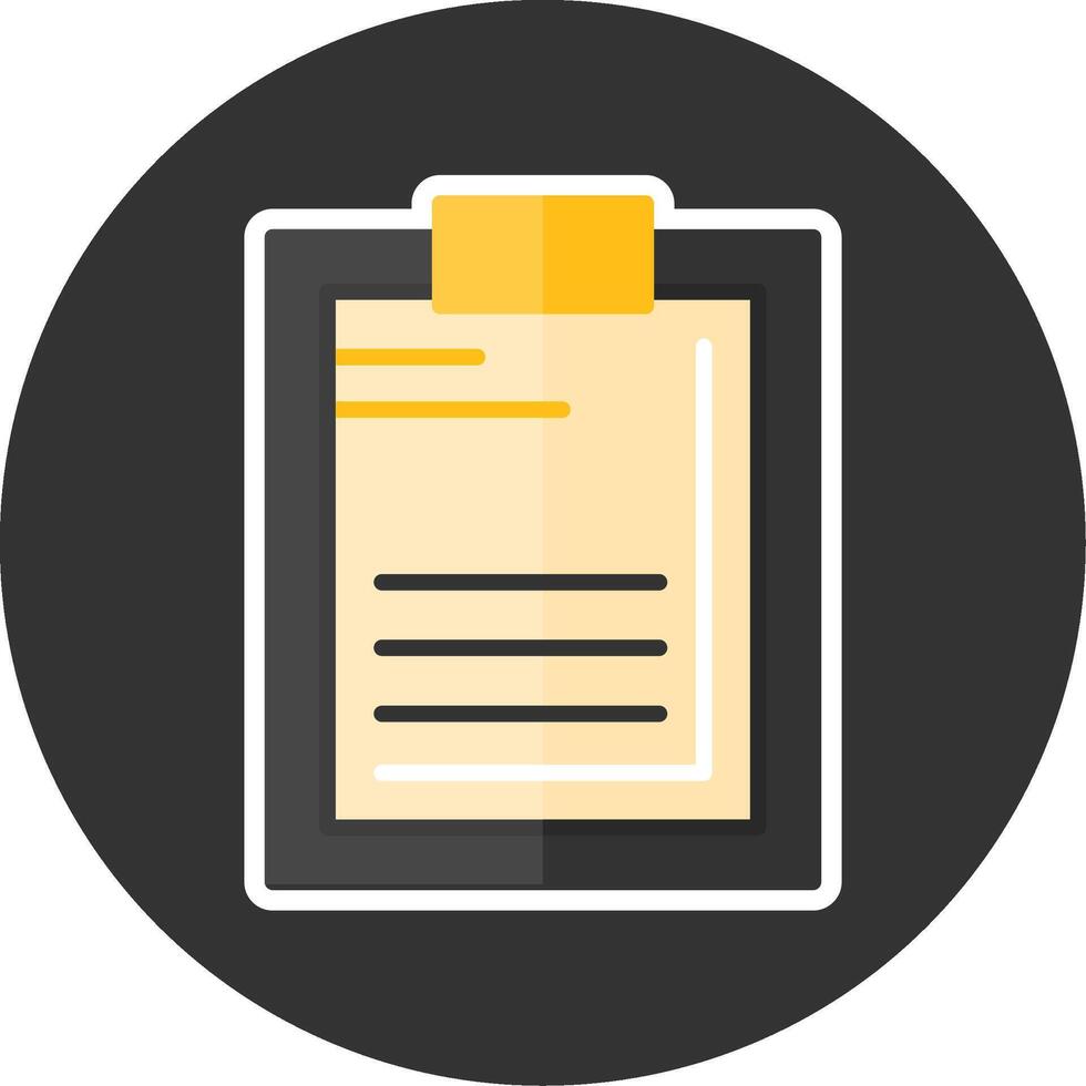 Clipboard Flat Grey Circle Style Icon vector