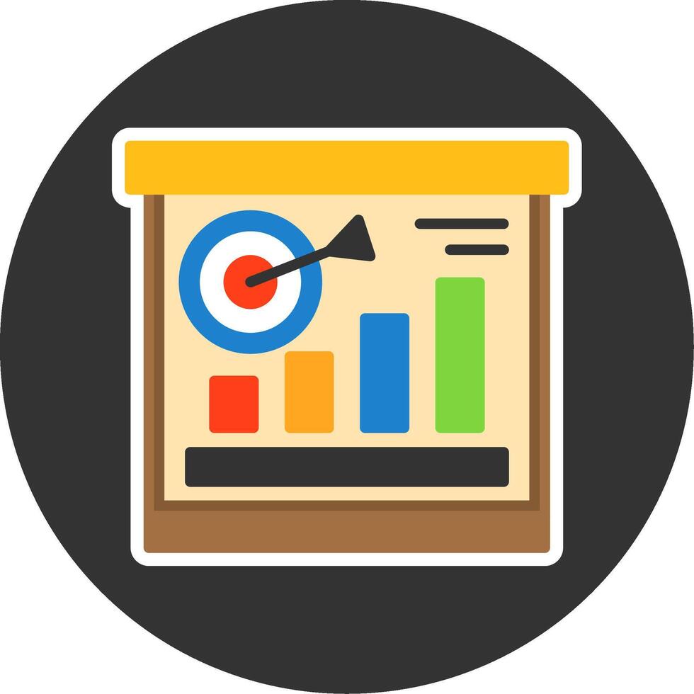 Mission Flat Grey Circle Style Icon vector