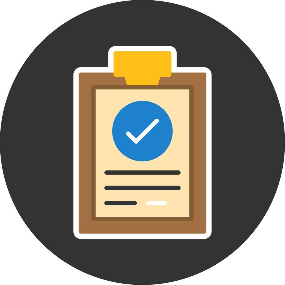 Survey Flat Grey Circle Style Icon vector