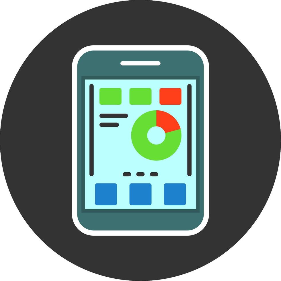 Chain Flat Grey Circle Style Icon vector