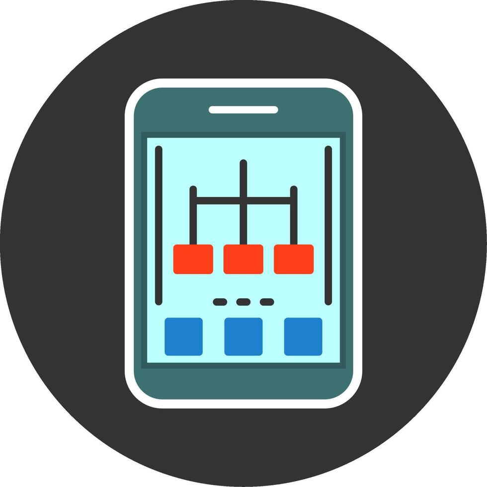 Network Flat Grey Circle Style Icon vector