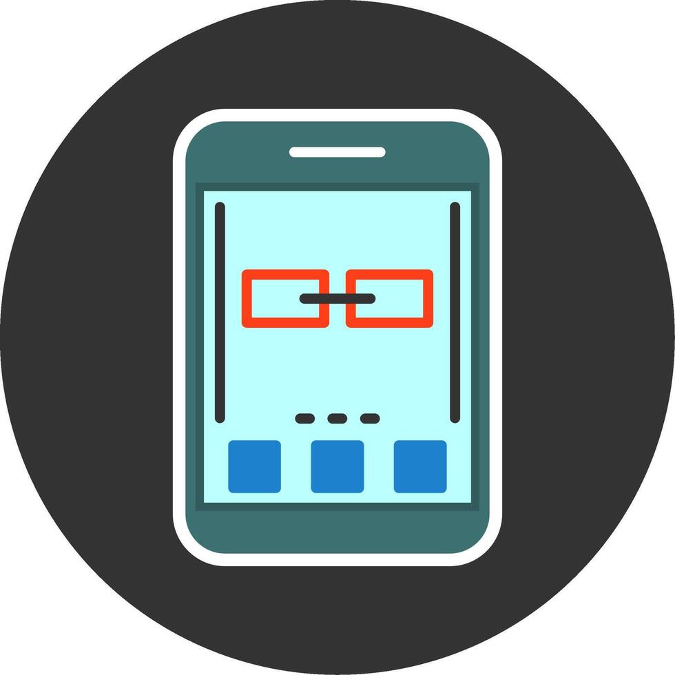 Link Flat Grey Circle Style Icon vector