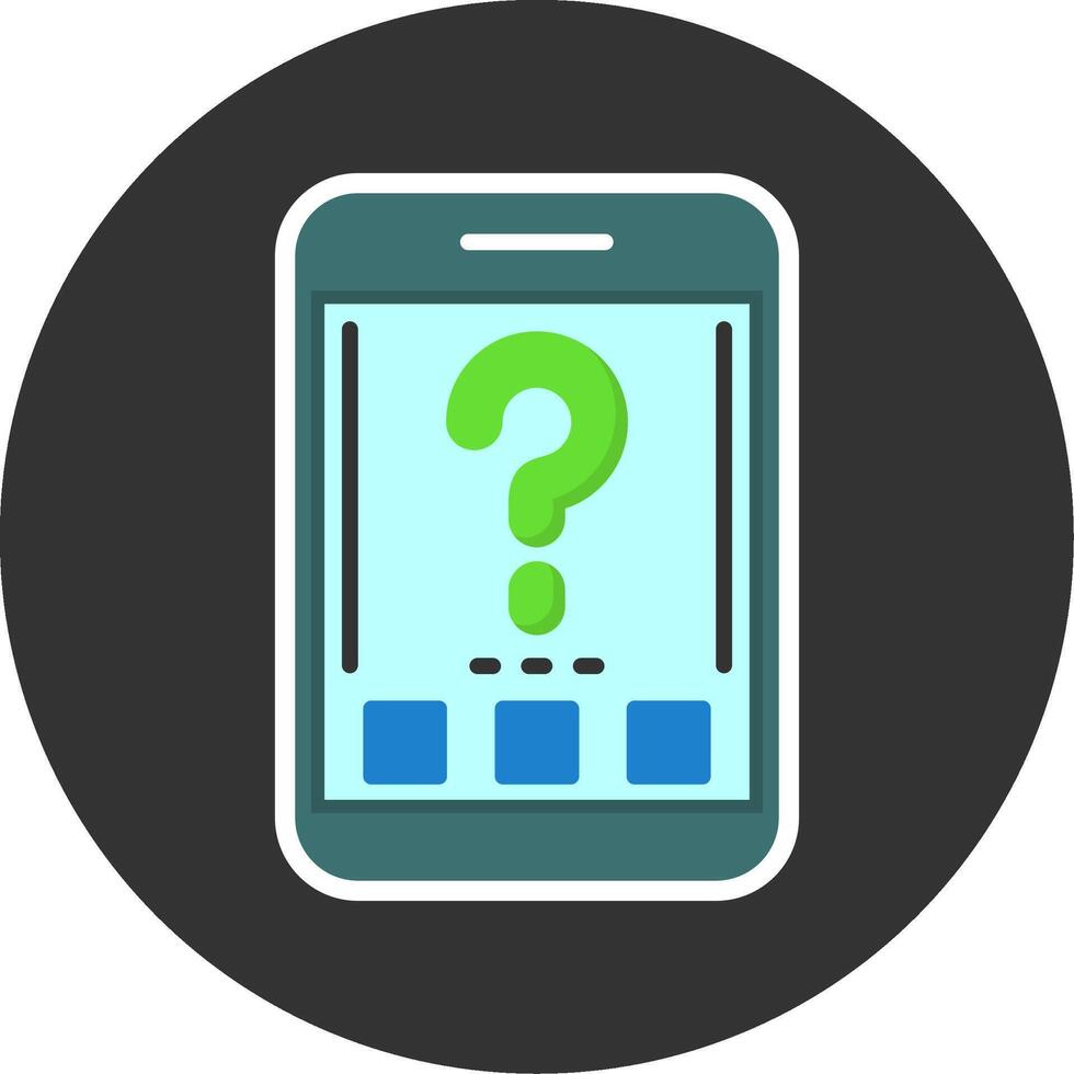Question mark Flat Grey Circle Style Icon vector