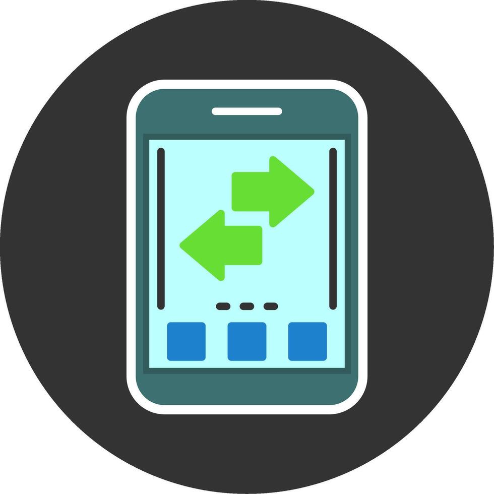 Refresh Flat Grey Circle Style Icon vector