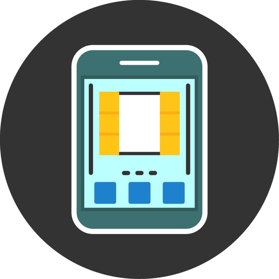 Flat Grey Circle Style Icon vector