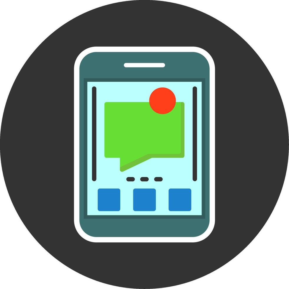 Messages Flat Grey Circle Style Icon vector