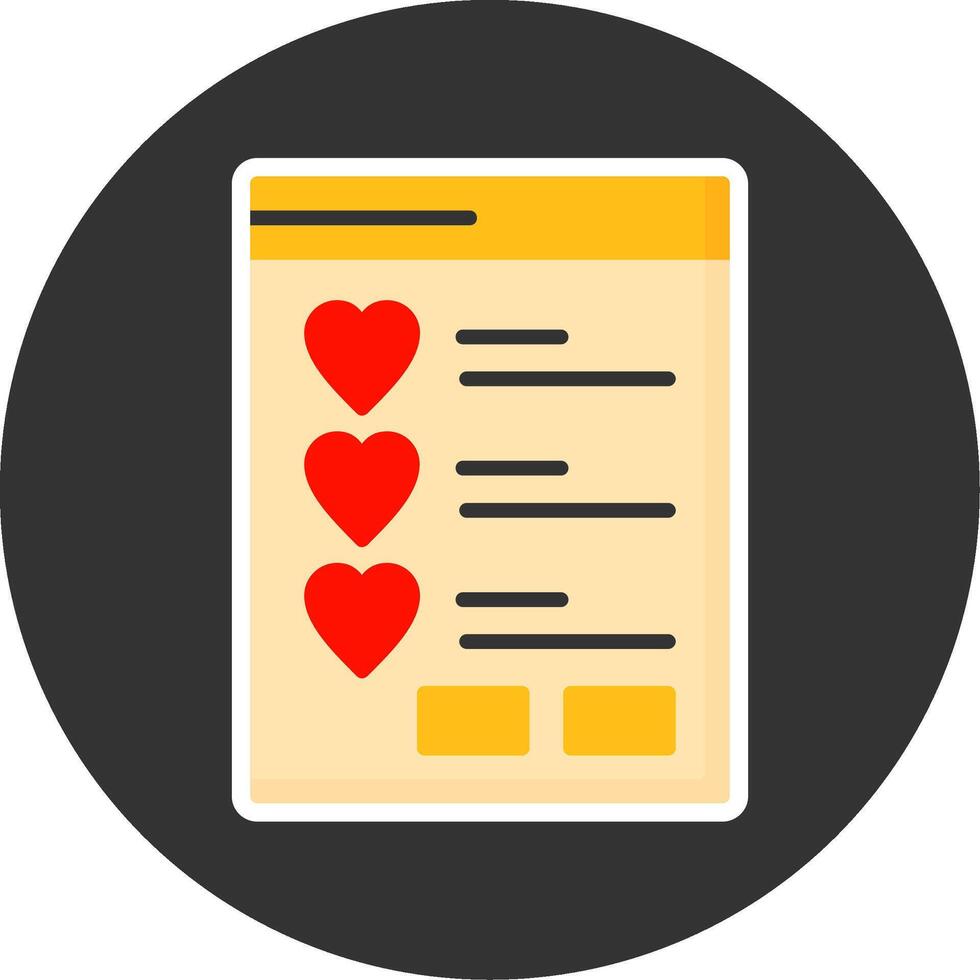 Wishlist Flat Grey Circle Style Icon vector