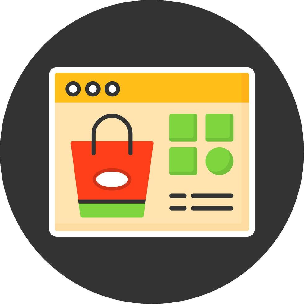 Shopping Category Flat Grey Circle Style Icon vector