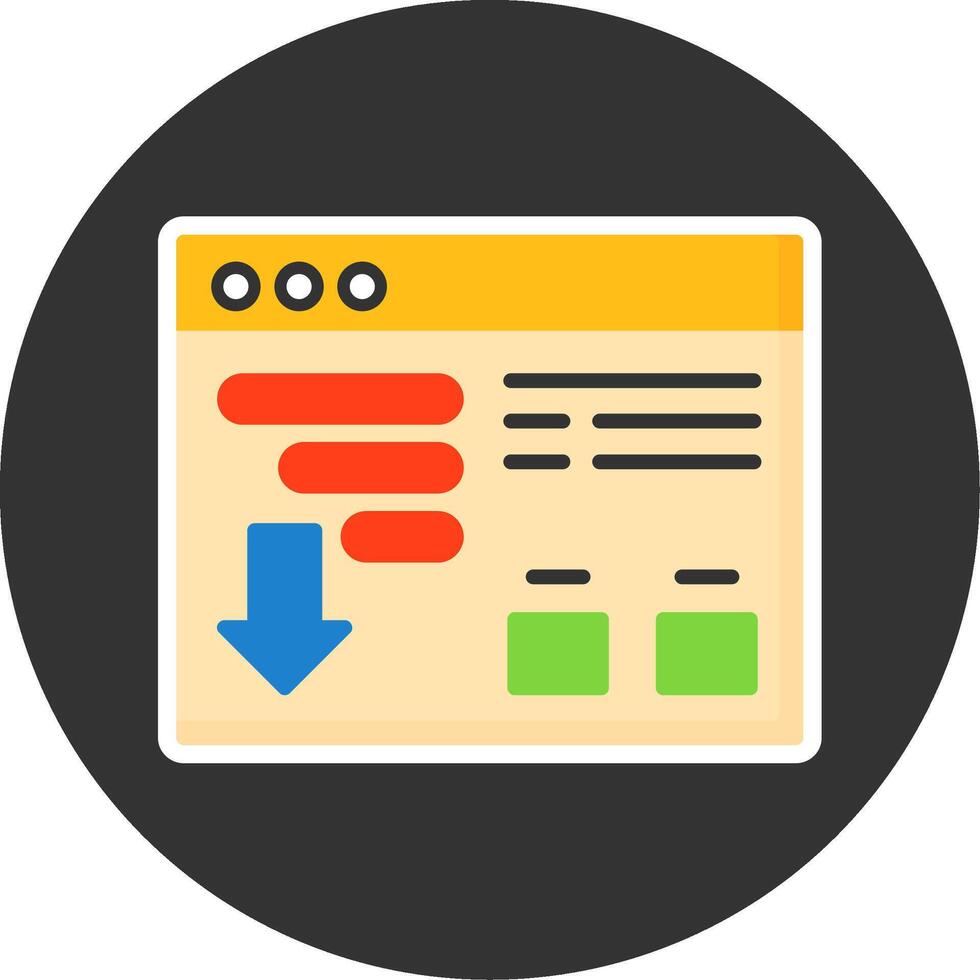 Sort Flat Grey Circle Style Icon vector