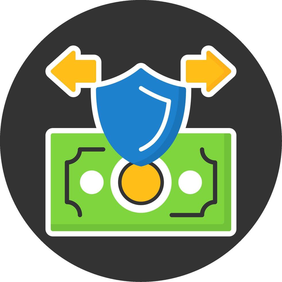 Secure Payment Flat Grey Circle Style Icon vector