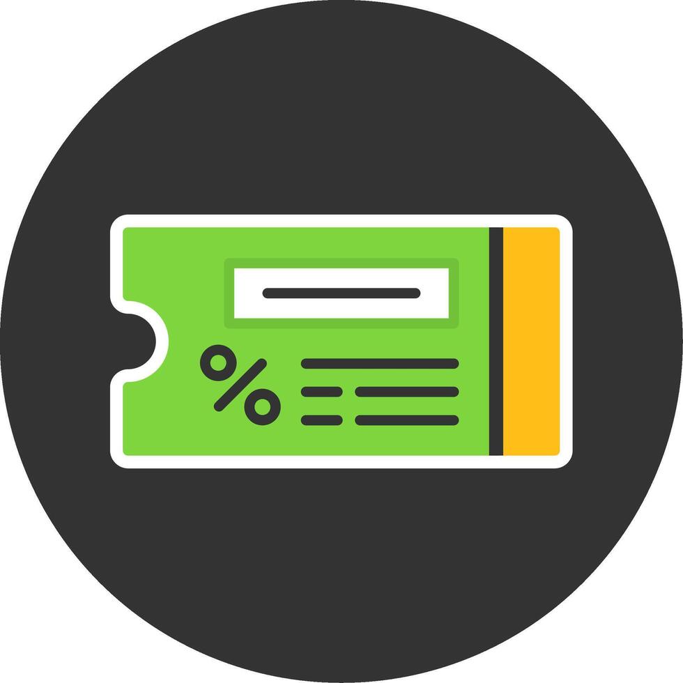 Coupon Code Flat Grey Circle Style Icon vector