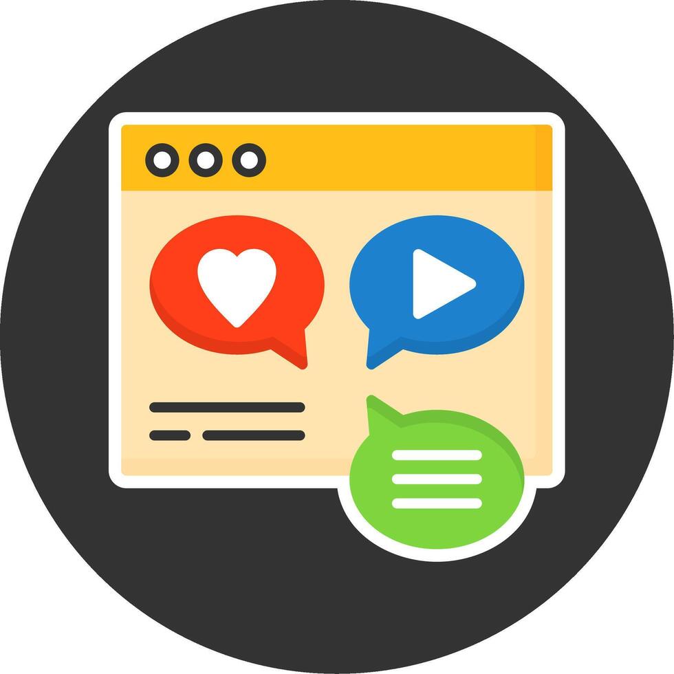 Social Media Integration Flat Grey Circle Style Icon vector