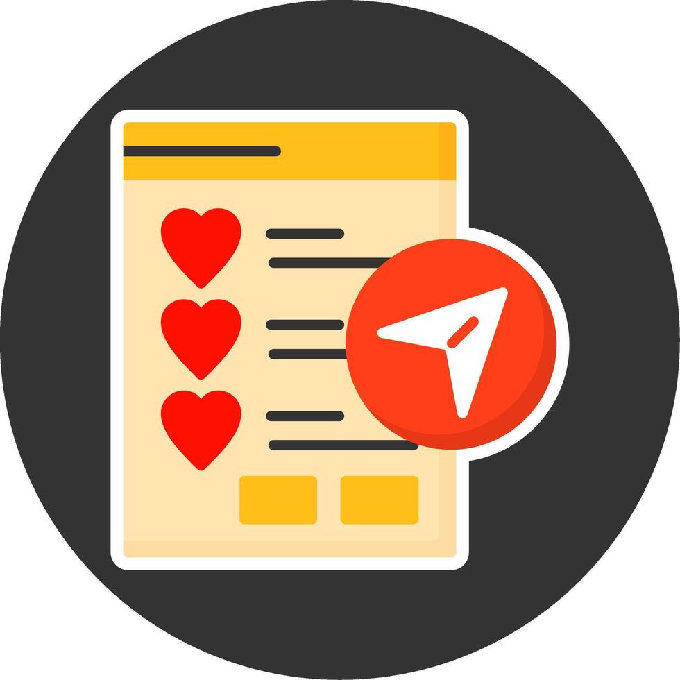 Wishlist Sharing Flat Grey Circle Style Icon vector
