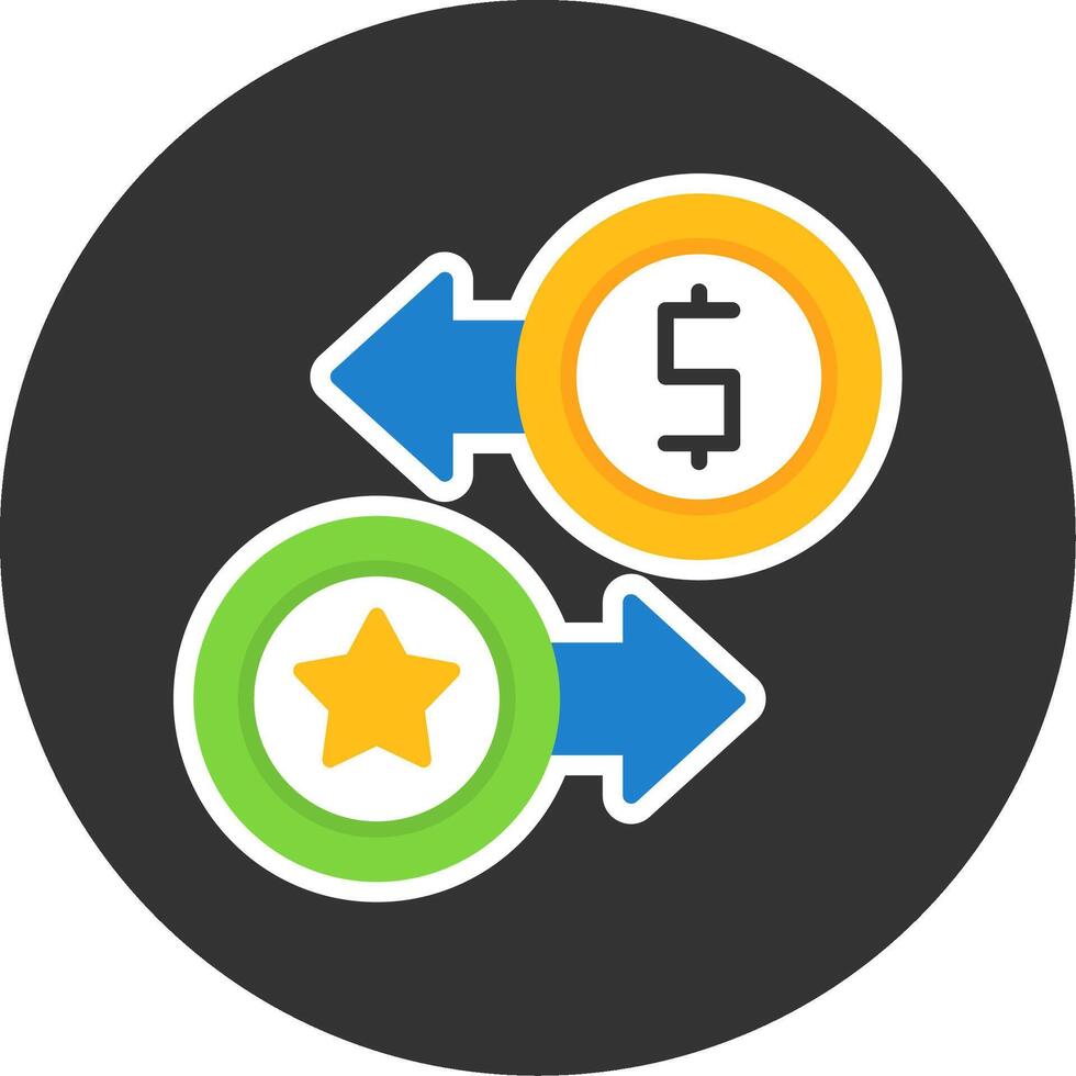 Loyalty Points Flat Grey Circle Style Icon vector