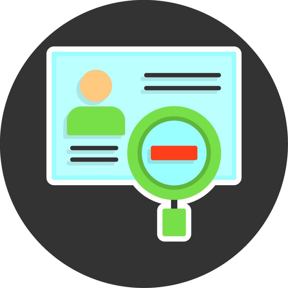 Identity theft Flat Grey Circle Style Icon vector