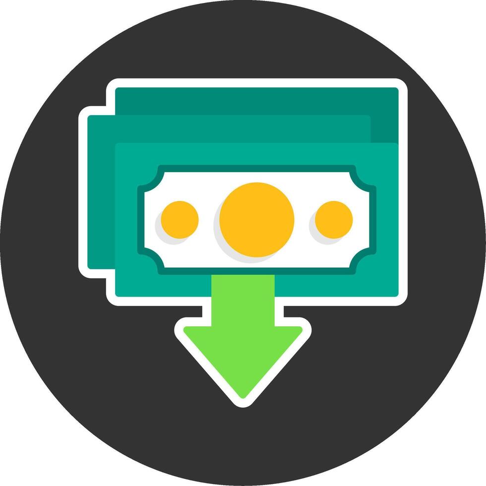 Bankruptcy Flat Grey Circle Style Icon vector