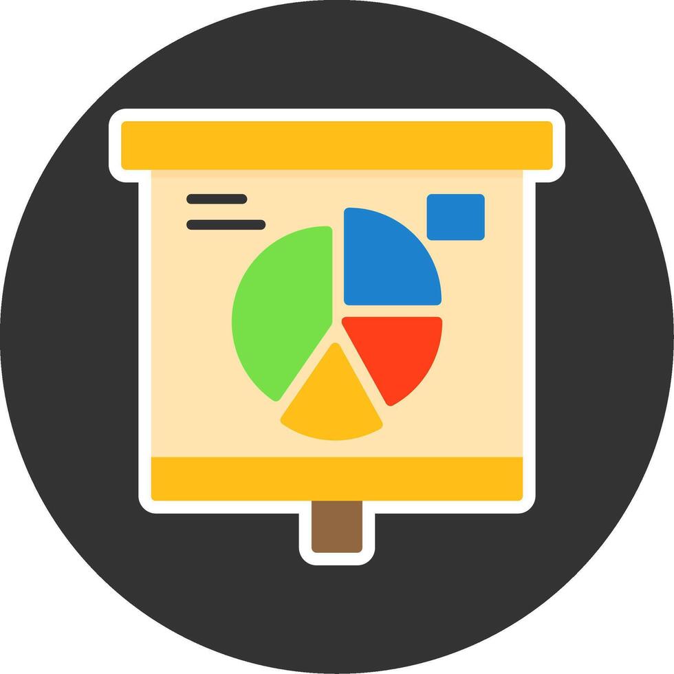 Pie Chart Pieces Flat Grey Circle Style Icon vector