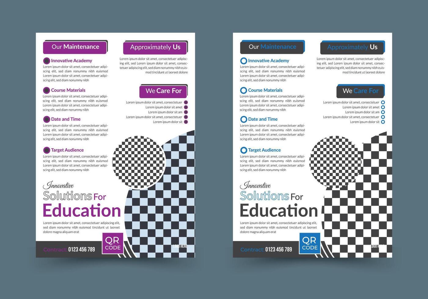 Education Hiring flyer design, admission flyer design template vector