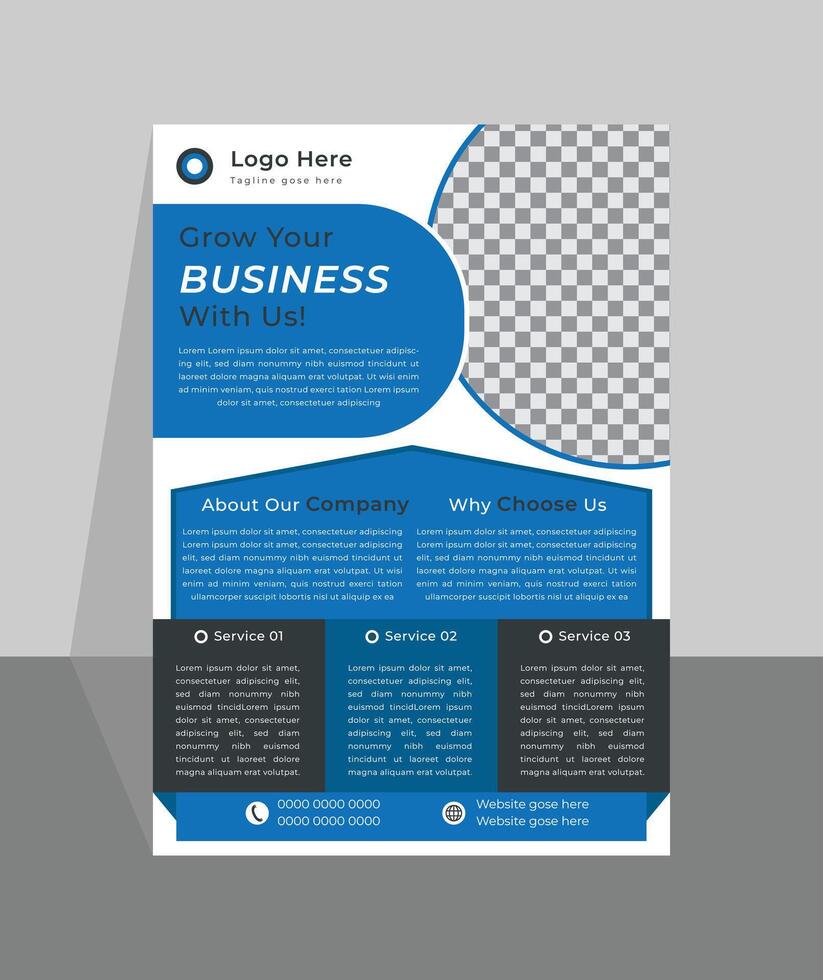 Corporate Business flyer design template, flyer design template vector