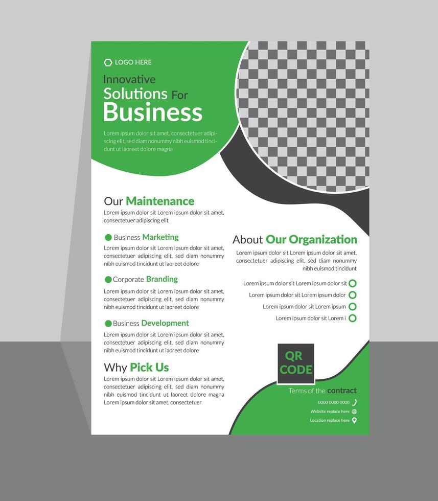 Business Corporate fyer design template, flyer design template vector