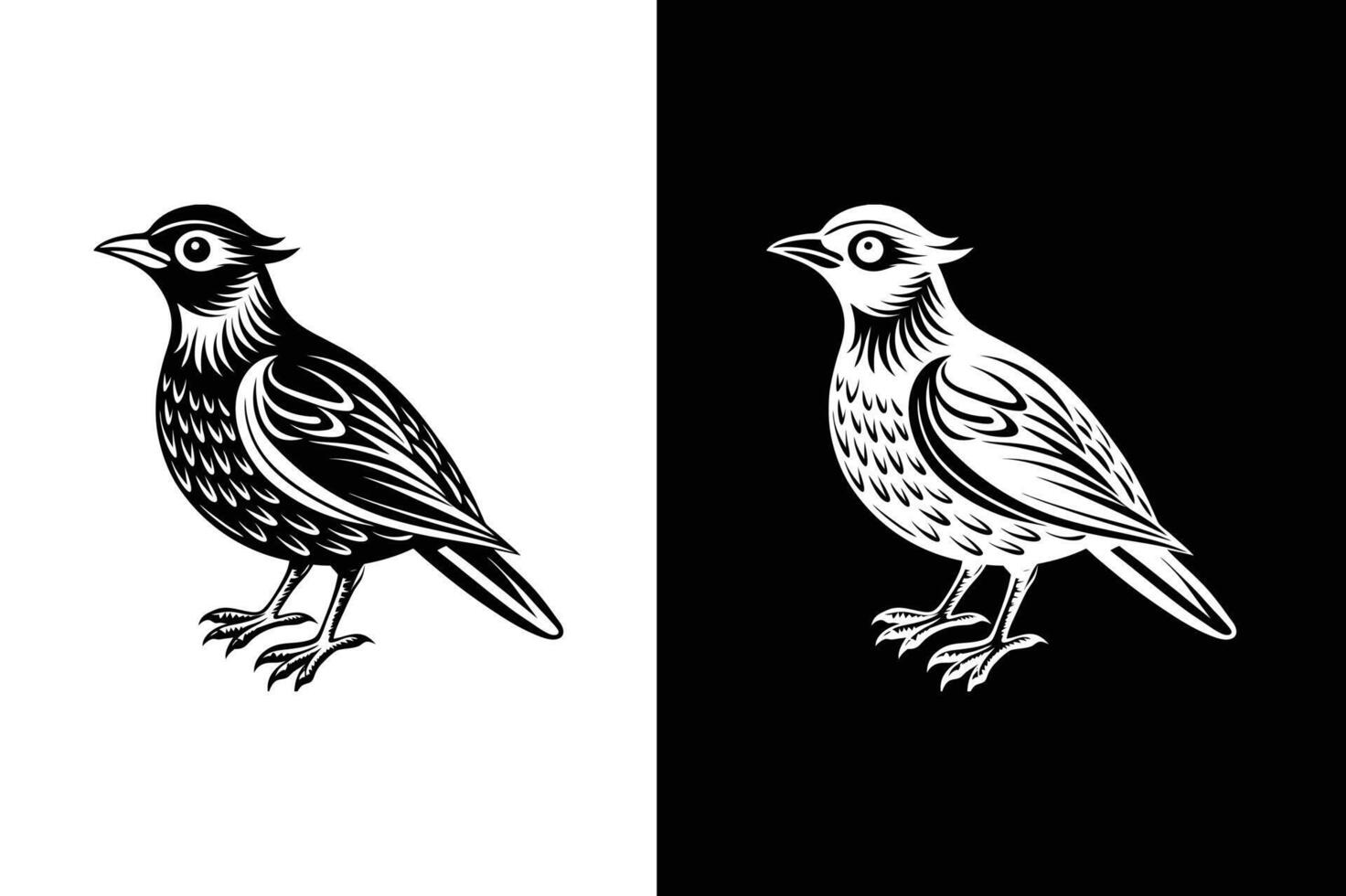 Black Bird Icon Silhouettes. Perfect for Logos and Visual Design vector
