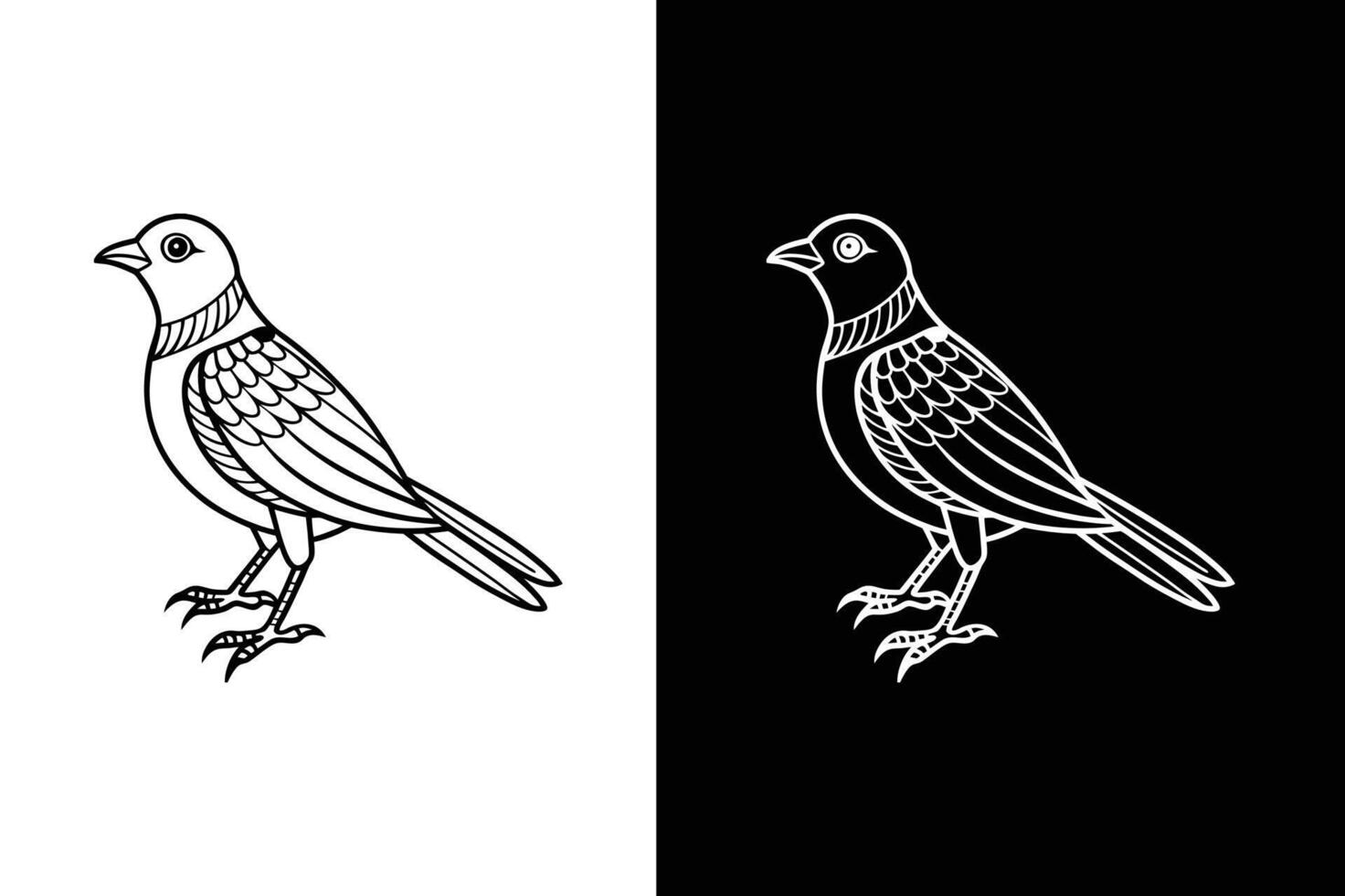 Elegant Black Bird Icon Silhouettes. Design Elements vector