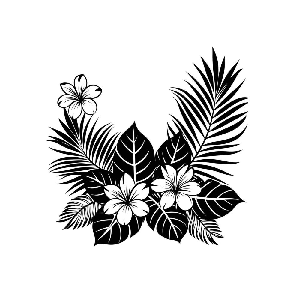 Delicate Botanical Border vector