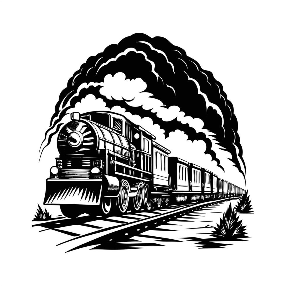 Rolling Thunder Train Run vector